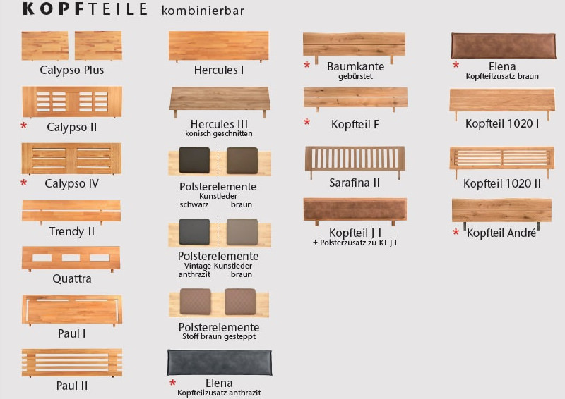 Kopfteile Bett Elena